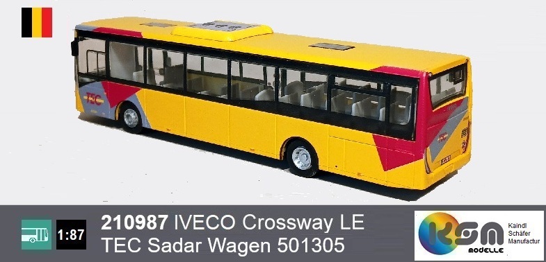 221987  IVECO Crossway LE TEC Sadar Kelmis Wagen 501305 - Busmodell  1:87