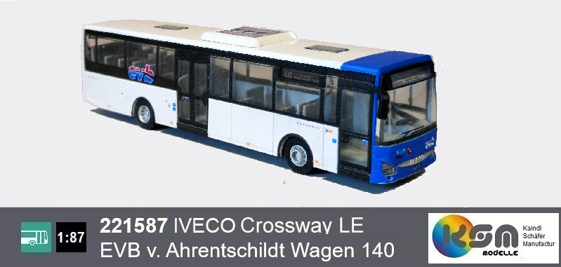 221587  IVECO Crossway LE EVB Wagen 140 - Busmodell  1:87