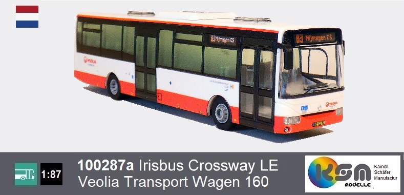 IVECO Irisbus Crossway LE  - Veolia Transport Wagen 160 - Modellbus Maßstab 1:87