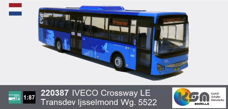 IVEVO Crossway LE - Transdev Ijesslemond Bus 5522- Modellbus Maßstab 1:87