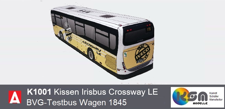 Kissen IVECO Crossway LE Testbus BVG Berlin Wagen 1845