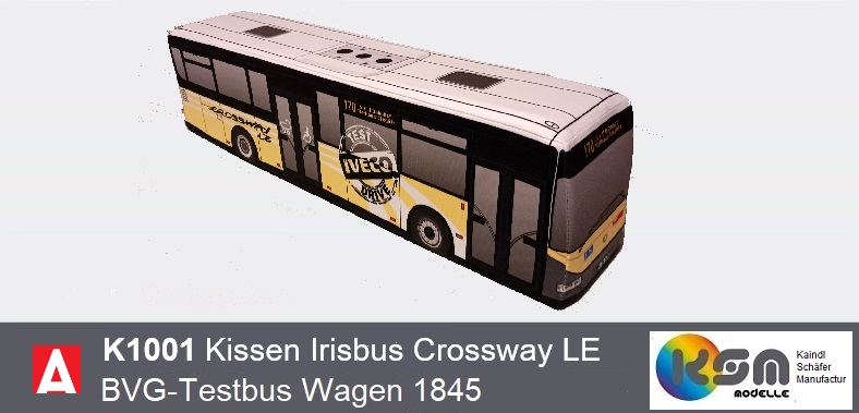 Kissen IVECO Crossway LE Testbus BVG Berlin Wagen 1845